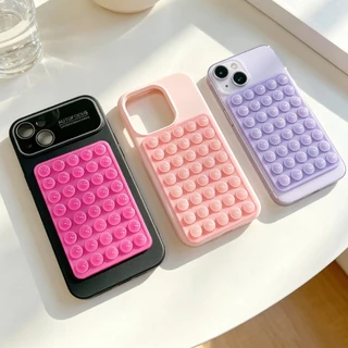 พร้อมส่ง แผ่นซิลิโคน ที่ดูดติดโทรศัพท์ 2ด้าน 80ปุ่ม ดูดเเน่น มีหลายสี