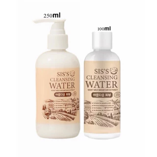 คลีนซิ่งนมแพะ SIS'S Cleansing Water Goat Milk 100 ml/250 (มี2ขนาดจ้า)