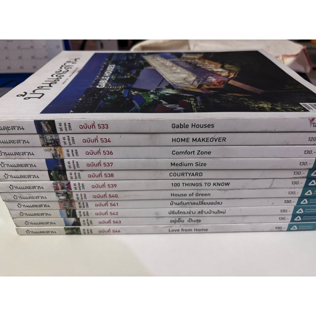 มือ2 หนังสือบ้านและสวน 🚨ปี2564 ฉบับที่533 -544 ,home & decor,HOUSE&GAEDEN,room รูม,บ้านและตกแต่ง,บ้า