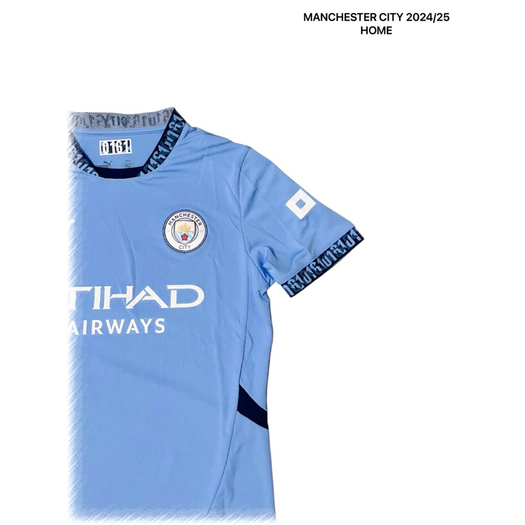 เสื้อทีมฟุตบอล Manchester City 2024/25 (Home) เกรดแฟนบอล (Replica)