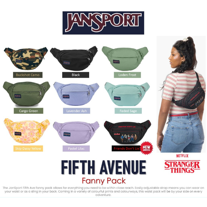 JanSport รุ่น FIFTH AVENUE Fanny Pack กระเป๋าคาดอก คาดเอว แฟชั่น วัยรุ่น