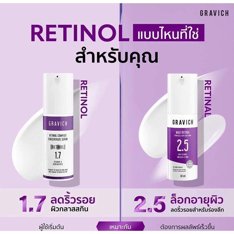 EXP.2029 Gravich Retinol Complex Concentrate Serum 30 ml  1.7% / Gravich ​Max Retinal Youthless New 