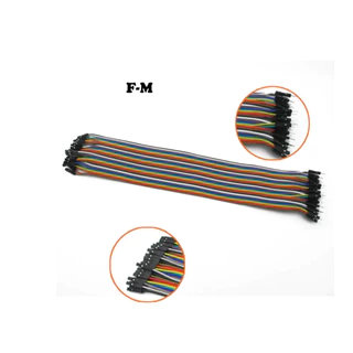 สายจัมป์ไฟ Arduino 10/20/30ซม. F-F M-F M-M แพ็ก 40 เส้น (10/20/30ซม. F-F, M-F, M-M)