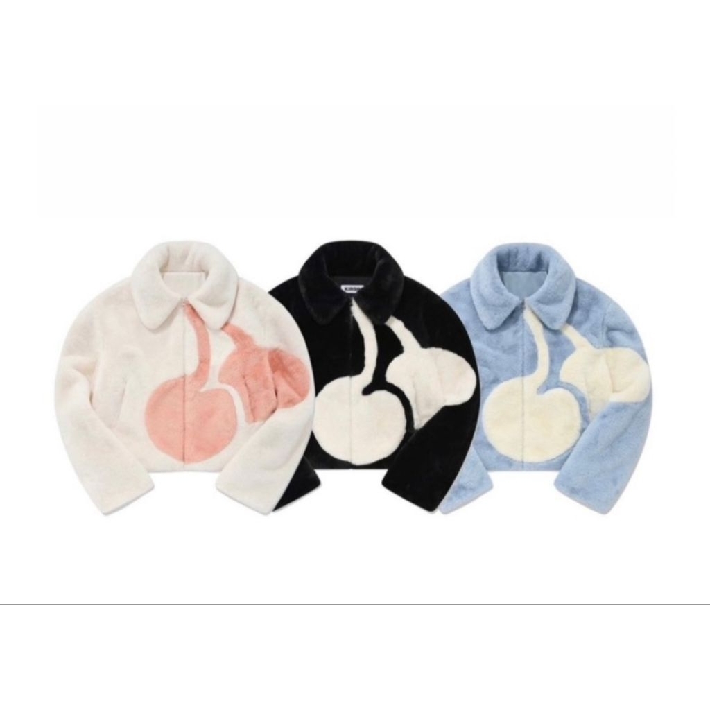 (มือสองพร้อมส่ง) พร้อมส่ง Kirsh Big Cherry Boa Fur Jumper