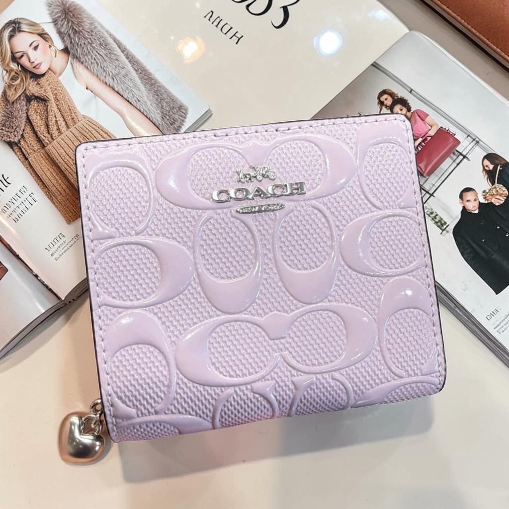 กระเป๋าสตางค์ COACH SNAP 2พับ WALLET IN SIGNATURE CANVAS (COACH C3309)มีหลายสีให้เลือก