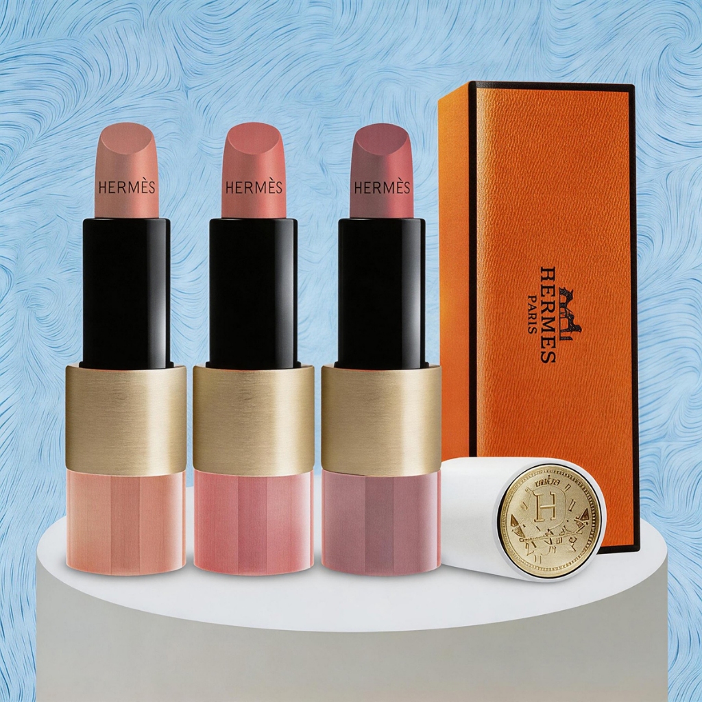 จุด🎉สินค้าแท้ดั้งเดิม Hermes Rose Hermes Rosy Lip Enhancer 3.5g สี #30 Rose De Ete #14Rose Abicot #49 Rose