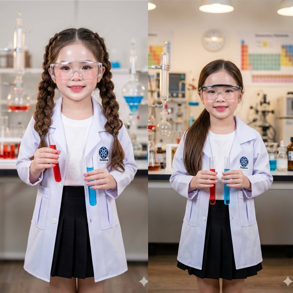 🧑‍🔬ชุดนักวิทยาศาสตร์ ชุดกาวน์ ชุดกาวน์นักวิทย์ ใส่ได้ทั่งชายหญิง 🚗พร้อมจัดส่งในไทย🇹🇭