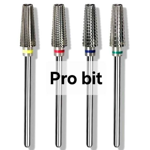 หัวเจียคาร์ไบด์🇨🇳 Pro Bit Carbide (Flame) หลายตัวเลือก 6×16 mm. สำหรับล้างสีเจล ถอดเล็บต่อออก