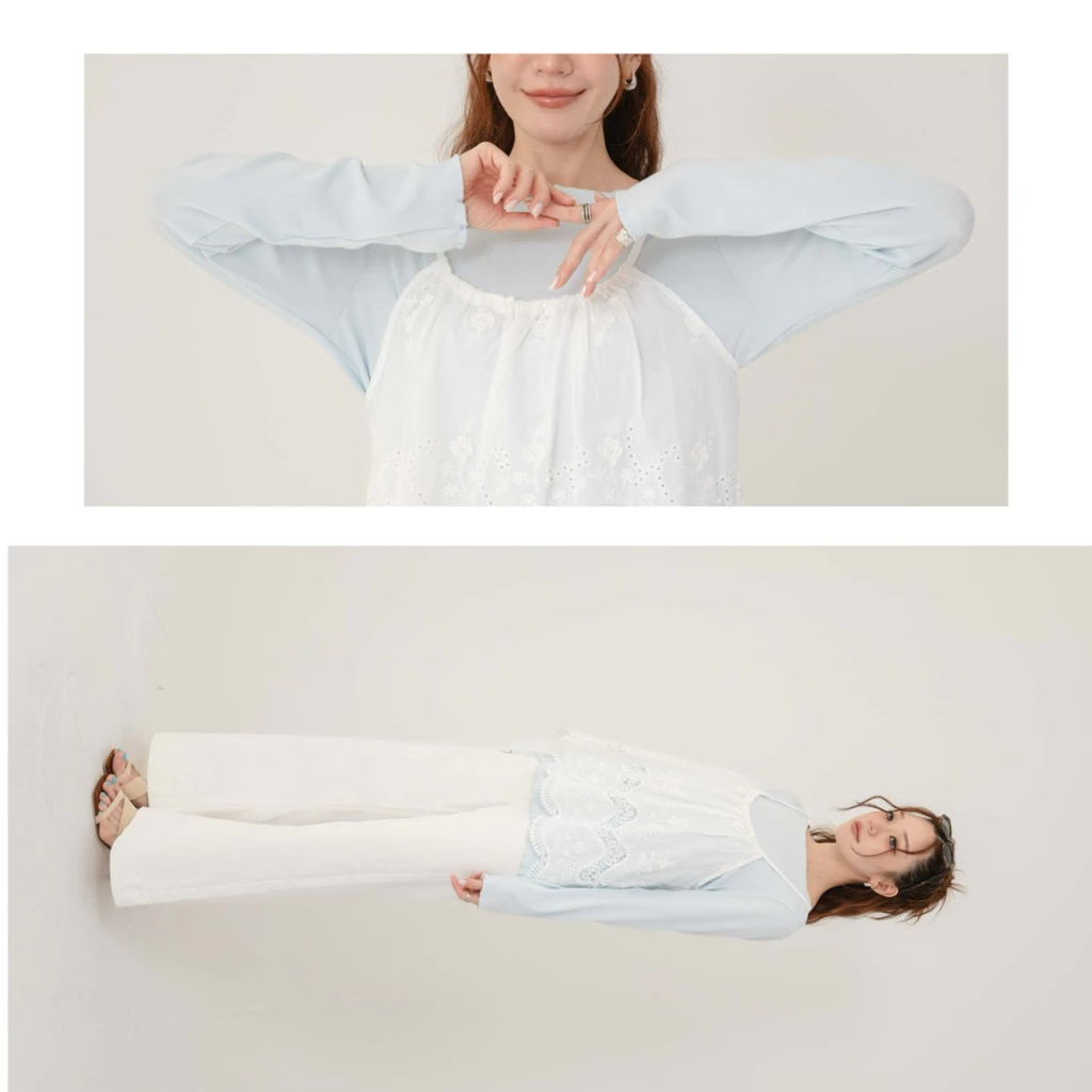 FLASHMARBLE - CAMELLIA LAYERED TOP (2 PCS)