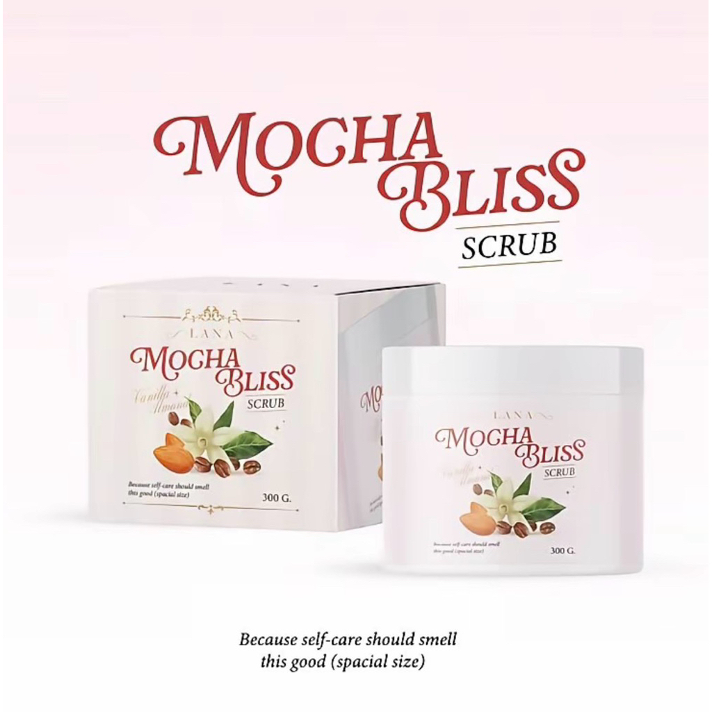 🔥มีส่งด่วน LANA MOCHA BLISS SCRUB 300 G. สครับผิวลาน่าสูตรมะขามกาแฟ กลิ่น วนิลลาอัลมอนต์ 300 กรัม ** NO BOX