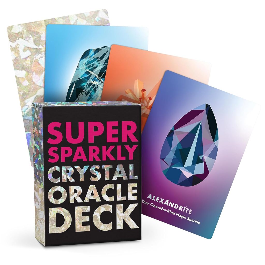 ✨พร้อมส่งแท้💯Super-Sparkly Crystal Oracle Deck 🔮ไพ่ออราเคิล