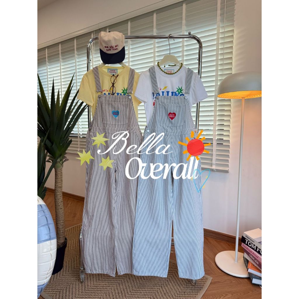Lazy – cc – Bella Overalls ชุดเอี๊ยมยีนส์งานปักหัวใจสายปรับได้ (ส่งด่วน) ราคา ถูกที่สุด ดีลบีเคเค รูปภาพหลัก