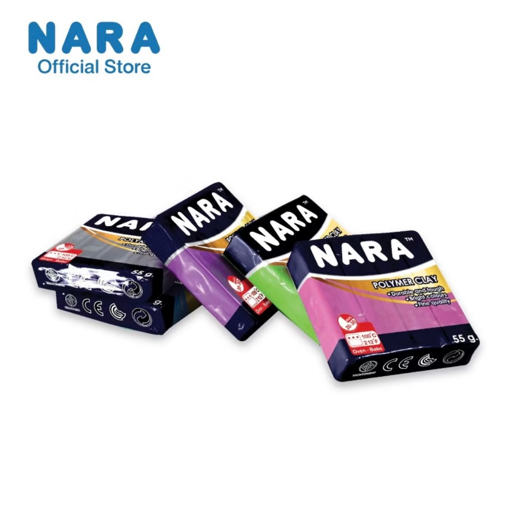 BestBuyStationery นารา ดินโพลีเมอร์เคลย์ ดินปั้น ดินอบ 55g NARA Polymer Clay  (28สี เลือกได้เลยจ้า)