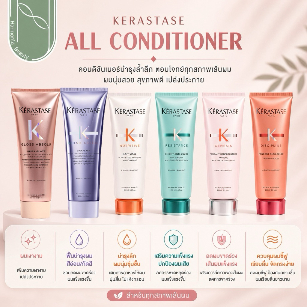 KERASTASE All Conditioner คอนดิชั่นเนอร์ บำรุงล้ำลึกให้ผมเรียบลื่นนุ่มเงา