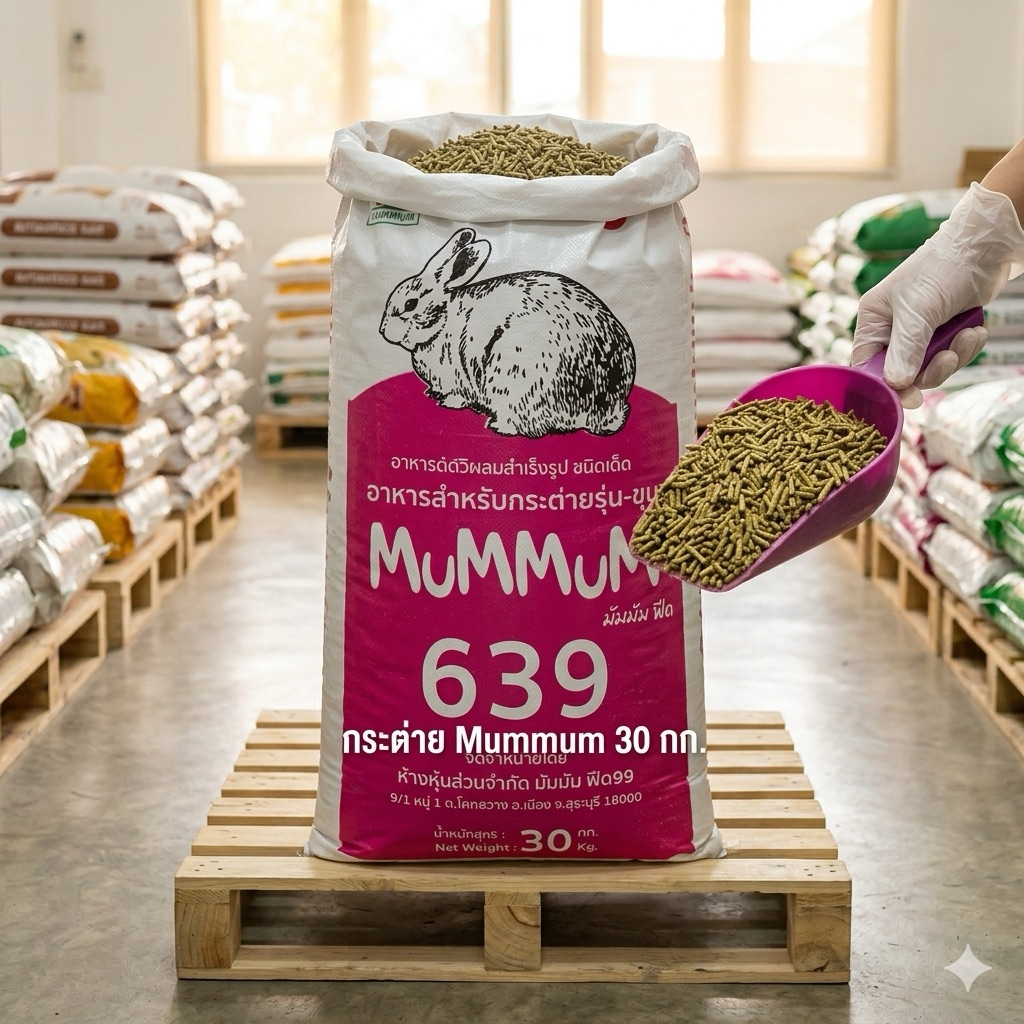 อาหารกระต่ายมัมมัม(Mummum) โปรตีน16% ขนากบรรจุ 30กก.