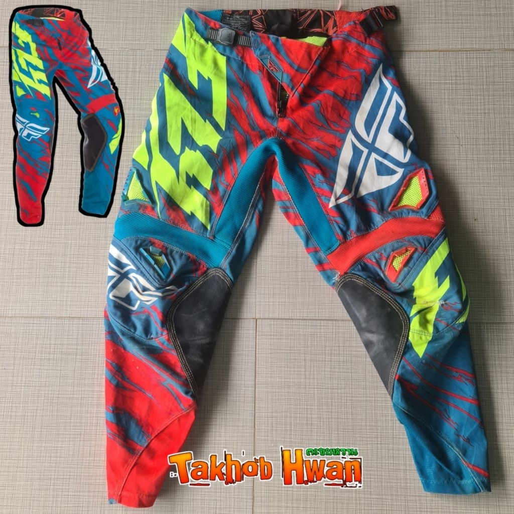 กางเกงวิบาก FLY RACING แท้มือสองสภาพ80% เอว28-30-32 ใส่ได้