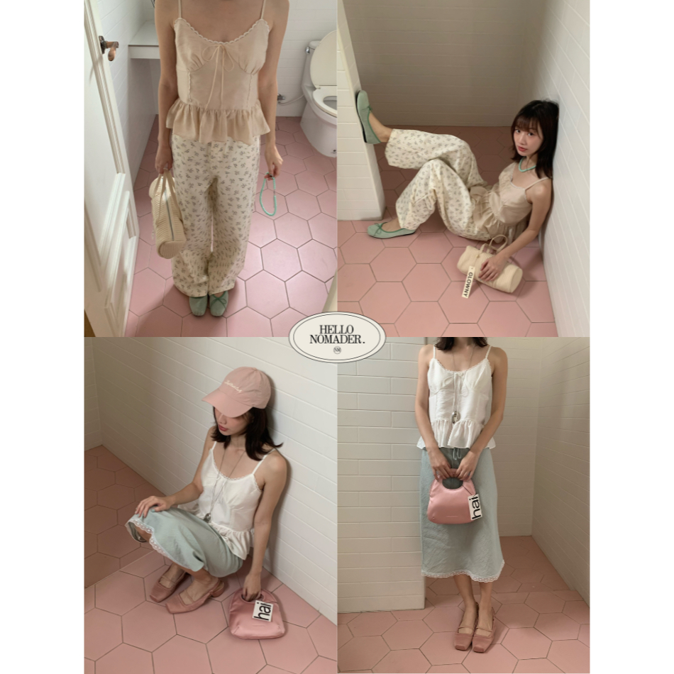 NOMADE.& พร้อมส่ง Meadow Camisole {เสื้อสายเดี่ยวชายระบาย}