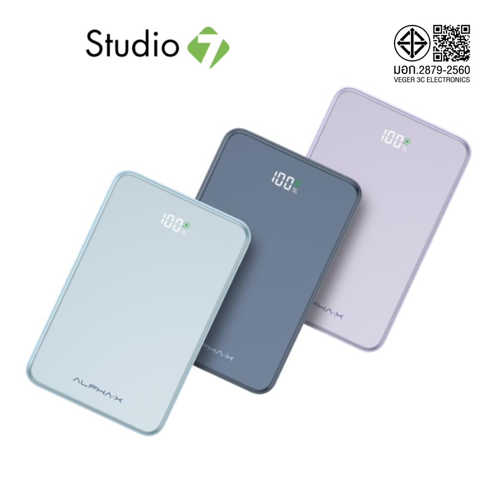 พาวเวอร์แบงค์ ALPHA 10000 mAh ALP10-38PD XHD-G82 CCC by Studio7