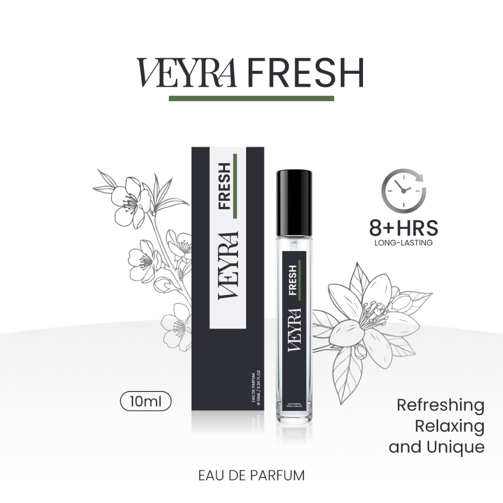 VEYRA Fresh EDP 10ml | น้ำหอมพกพากลิ่นมัทฉะมะพร้าว สดชื่น สะอาด โปร่งสบาย (Natural Reset)