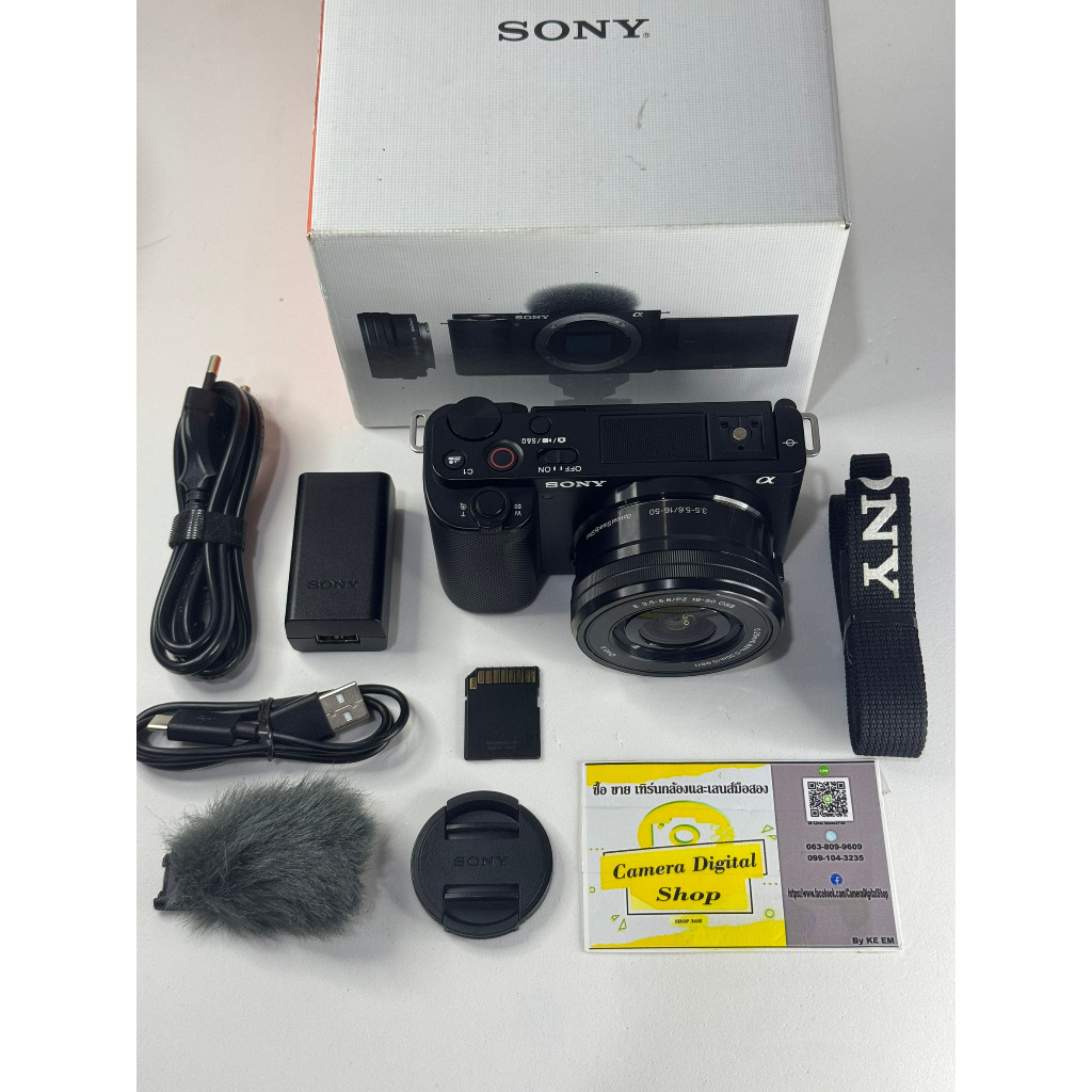 กล้องมือสอง Sony ZV-E10 + Lens Sony 16-50mm F3.5-5.6 OSS PZ
