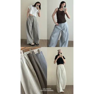 FADTHINGS : Calamari cotton barrel pants 🐙🗯️