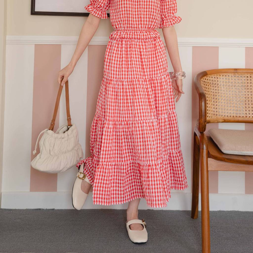 Kimmame - กระโปรง รุ่น Snow Ruffle Skirt 8 สี - พร้อมส่งเกือบทุกสี มีสีรอตัดในตัวเลือก