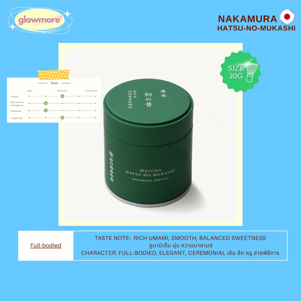 [พร้อมส่ง] Nakamura Tokichi - Matcha Hatsu no Mukashi 30g