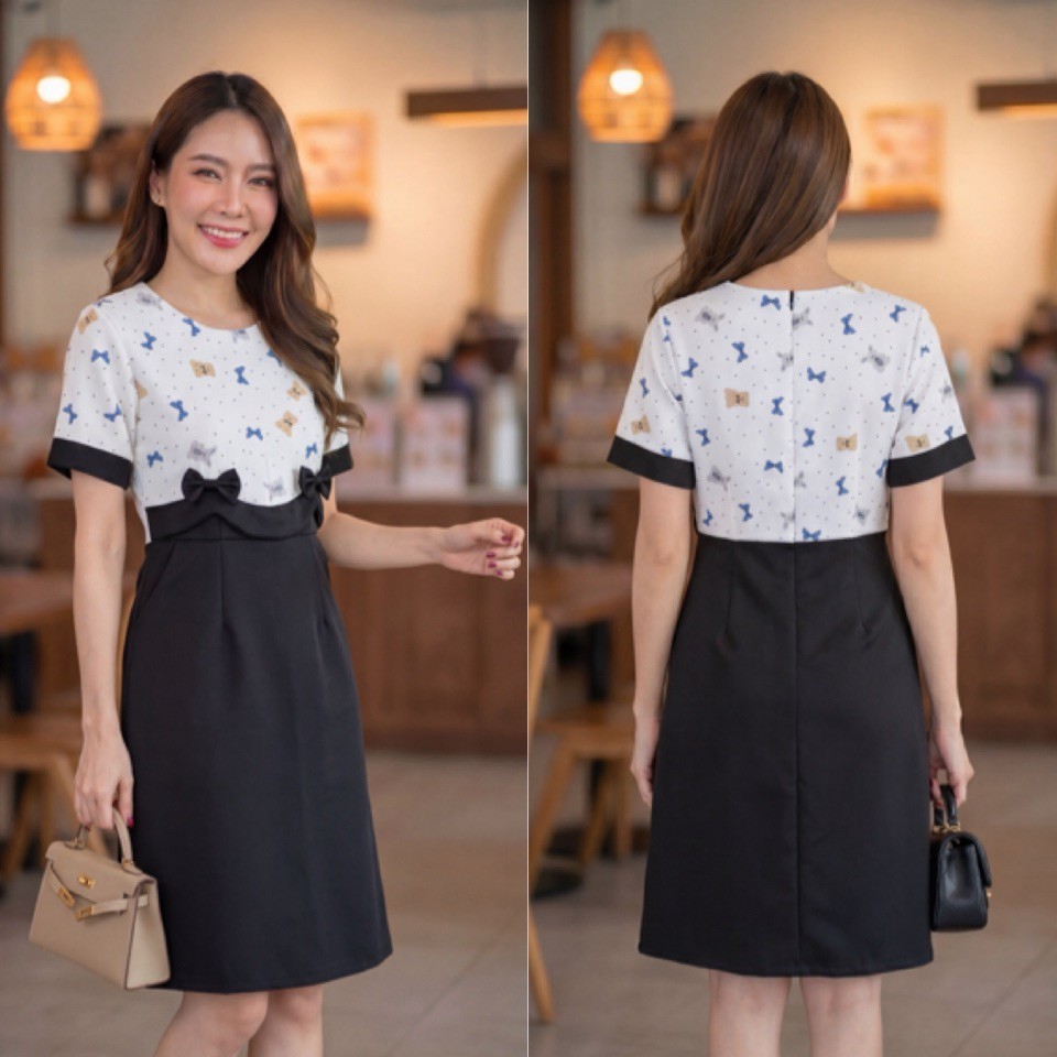 Dress By Papid เดรสทำงาน เดรสแฟชั่น รหัส648