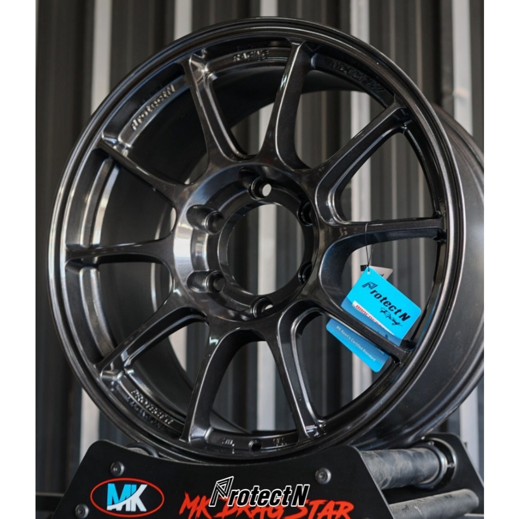 ล้อ TC105X งาน MK PROJECTN ขอบ 18 กว้าง 8.5 นิ้ว ออฟ +35 6รู สีกัน ราคาต่อวง แถมฟรีจุ๊บเหล็ก