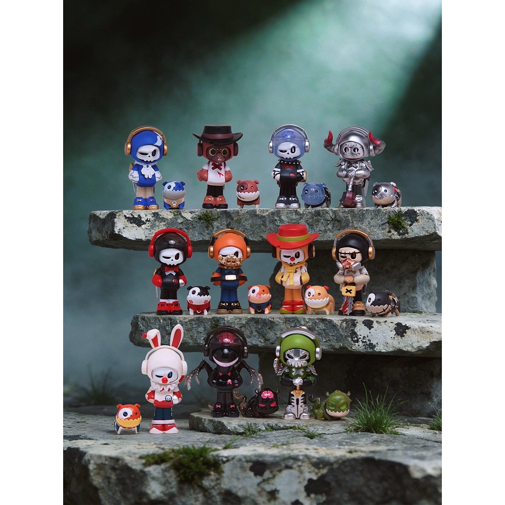 ACTIONCITY (1 จุ่ม) Mr. Bone Strange Alliance Mini 3.0 Figure Blind Box กล่องเดียว