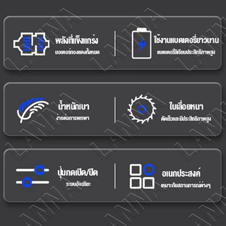 🔥รีบคว้าไว้🔥การชาร์จแบบไร้สายแบบพกพา อัพเกรด Makita เครื่องตัดหญ้าไร้สาย รุ่น 980V แบต แถมถุงมือ ใบตัด 9ชิ้น