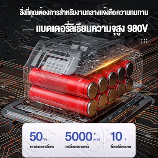 🔥รีบคว้าไว้🔥การชาร์จแบบไร้สายแบบพกพา อัพเกรด Makita เครื่องตัดหญ้าไร้สาย รุ่น 980V แบต แถมถุงมือ ใบตัด 9ชิ้น