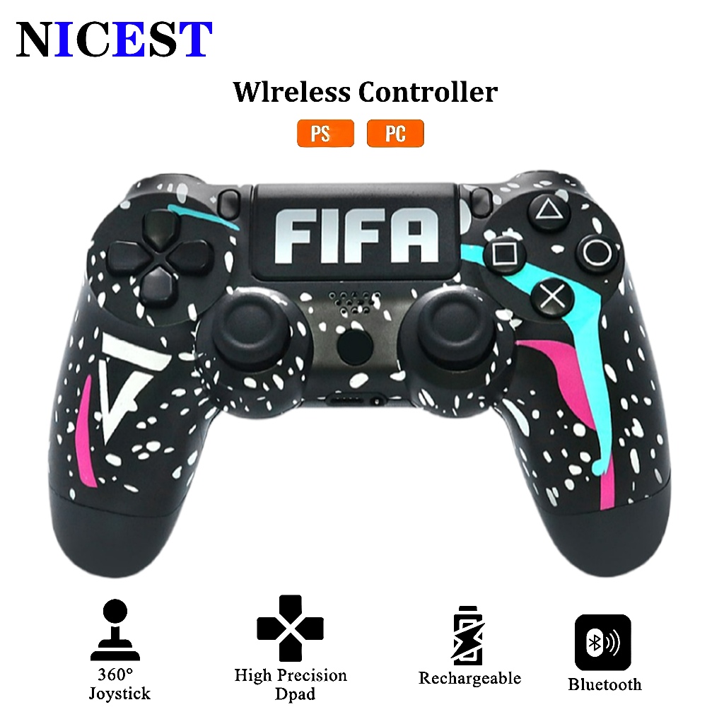 NICEST จอยเกมส์ PC จอย จอยเกมส์มือถือ บลูทูธไร้สาย Wireless Controller JoyStick For PC/IOS/Android