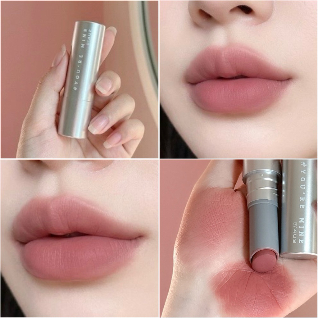 ลิป 4U2 you're mine สีนัวละมุน ต้องสี 01 สีนี้ต้องมีเลย จะทาเป็นเบสหรือทาคู่กับสีอื่น ก็เริ่ด ถูกต้อ