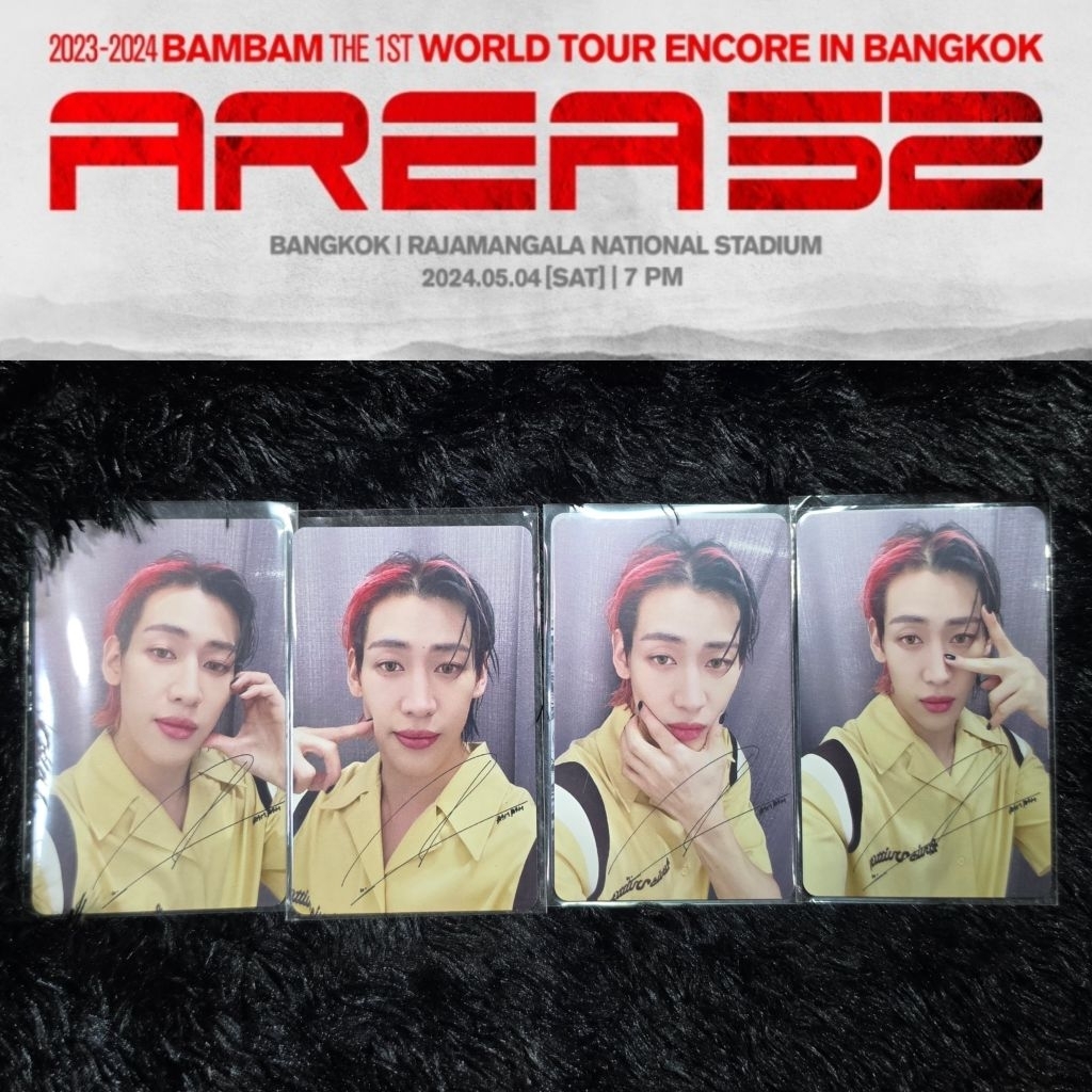 Photocard Set+บัตรแข็ง BamBam ENCORE [AREA 52] in BANGKOK