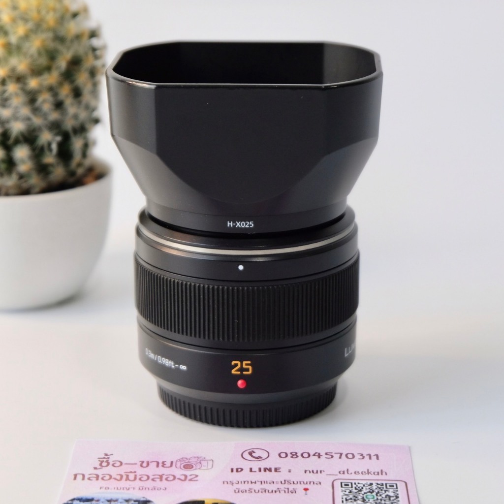 เลนส์ถูก panasonic leica 25mm f1.4 ใส่ Olympusได้ ถ่ายหน้าชัดหลังละลาย