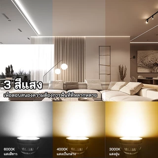 ไฟแทรคไลท์ PAR30 E27 30W สำหรับร้านเสื้อผ้า โฟกัสแสงเฉพาะจุด สีดำ/ขาว รับประกัน 3 ปี