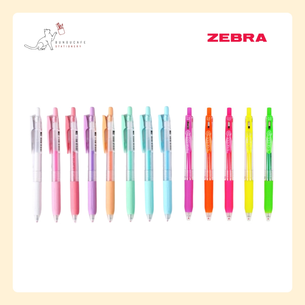 ZEBRA Sarasa Milk Color // Neon Color 0.5 mm.