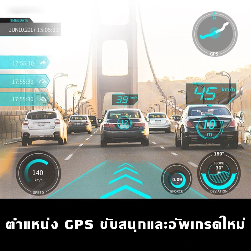 ⭐ภาพที่ชัดเจน⭐ กล้องติดรถยนต์ กล้องหน้ารถ4K Dash Cam Full HD 1080P 3กล้อง หน้า/หลัง เชื่อมต่อWiFi กล้องรถยนต์ thumbnail 6