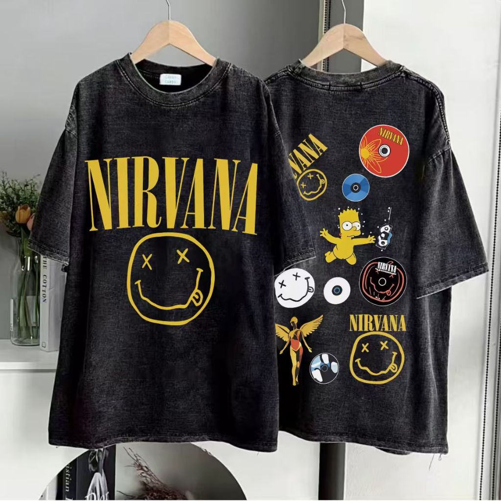 【COD】เสื้อยืดคอกลม ผ้าฝ้าย 100% ไซส์ M-5XL สไตล์สตรีทอเมริกัน พิมพ์ลาย ใส่ได้ทั้งชายและหญิง oversize สไตล์