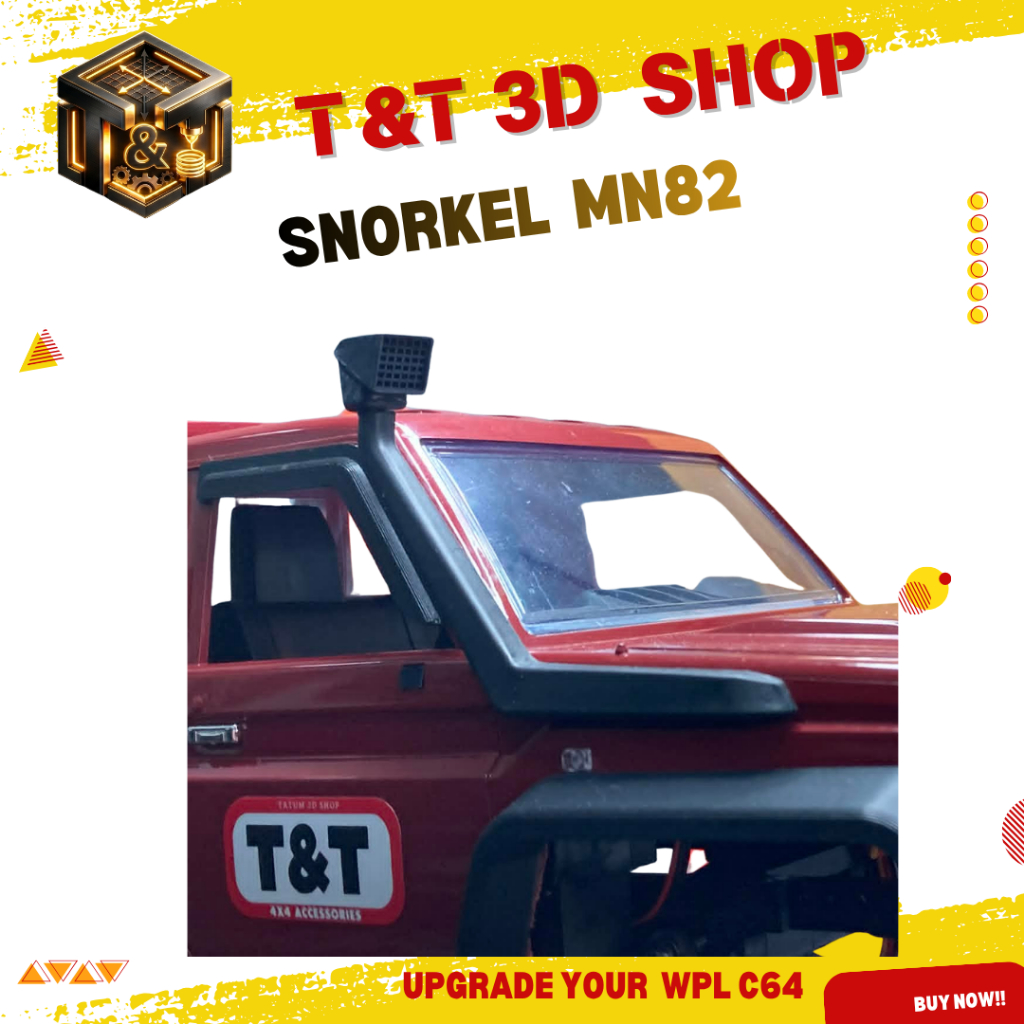 Snorkel   กรองอากาศ MN82 งานเรซิ่นทำสีดำ