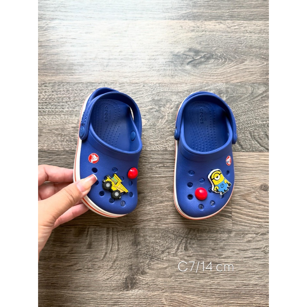(C021) รองเท้าCrocsเด็กมือสองของแท้ รองเท้าแบรนด์เด็กมือสองของแท้(ส่งฟรี)รองเท้าcrocsมือสองของแท้