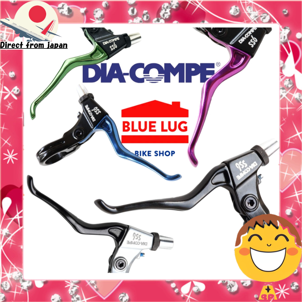 DIA-COMPE SS-6 ก้านเบรก ซ้าย-ขวา 1 คู่ รองรับเบรกคาลิปเปอร์และเบรก Cantilever ผลิตจากอะลูมิเนียมขึ้นรูปเย็น ผิวแบบ Barrel Finish ปรับระยะก้านเบรกด้วยหกเหลี่ยม พร้อมแคลมป์