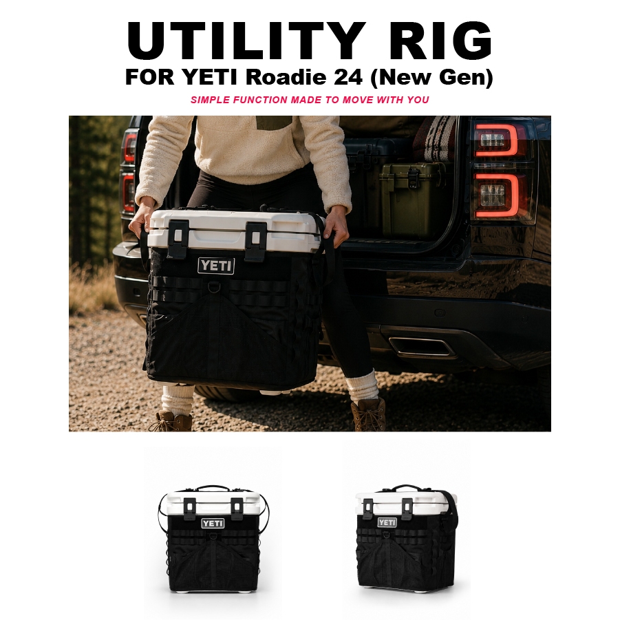 CAMP15: Utility Rig for YETI Roadie 24 (New Gen) | เพิ่มพื้นที่เก็บ 360° | ผ้าคลุมกระติก YETI 24