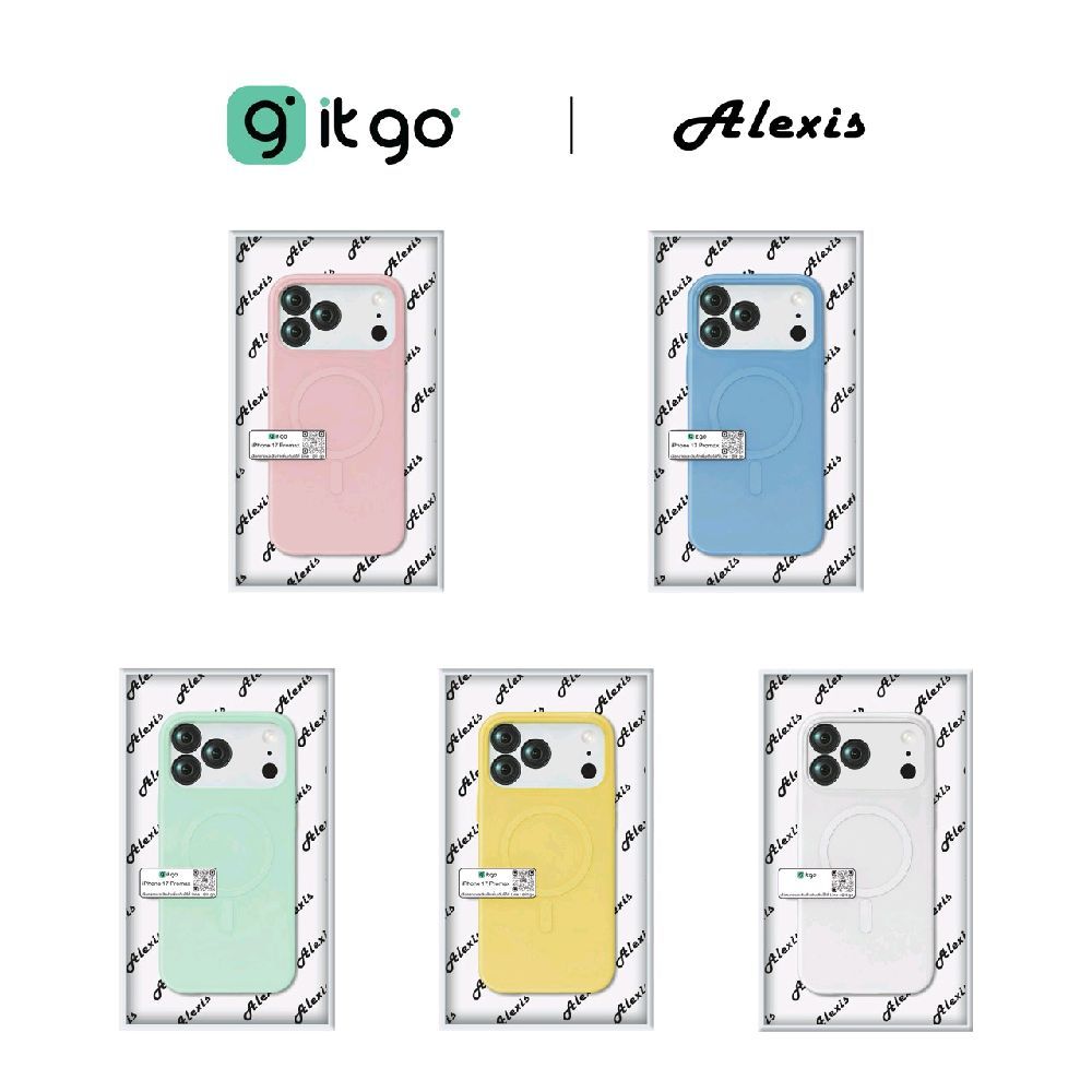 เคส Alexis POP Halo Magnetic สีสดใสสไตล์คิวท์ มินิมอล สำหรับ IPhone 17