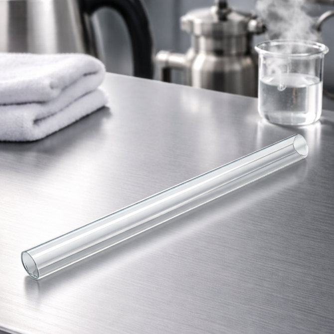 หลอดแก้วอุณหภูมิ หลอดกระติกน้ำร้อน หลอดความร้อนใช้งานในบ้าน Borosilicate glass ทนความร้อนสูง