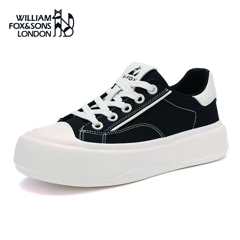 WILLIAM FOX & SONS حذاء رجالي كانفاس بنعل سميك