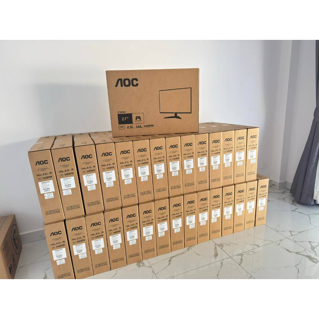 Monitor (จอมอนิเตอร์) Aoc 27B36X/67 - 27 Inch Ips Fhd 144Hz Adaptive Sync ของใหม่ ไม่แกะกล่อง มีประก