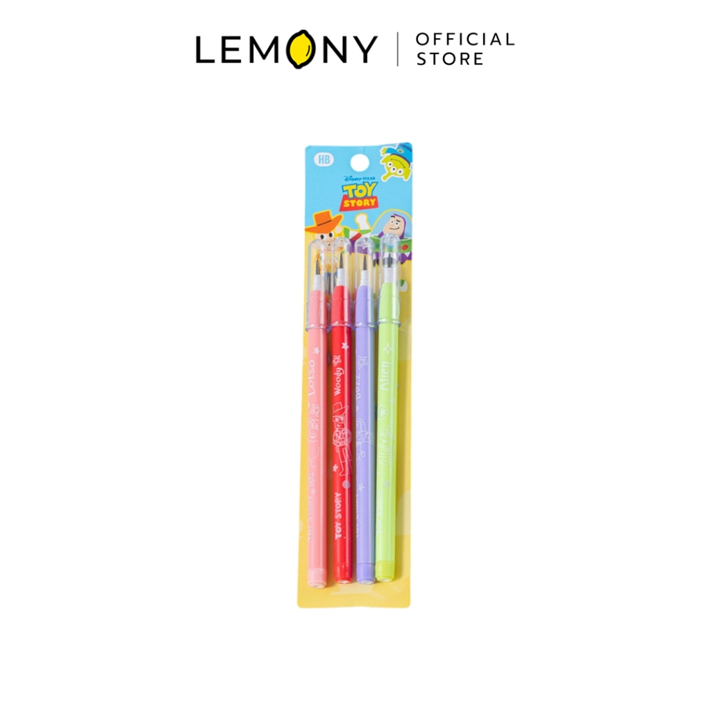 LEMONY เซตดินสอแบบไส้ 4 แท่ง ทอยสตอรี่ Disney Toy Story Collection