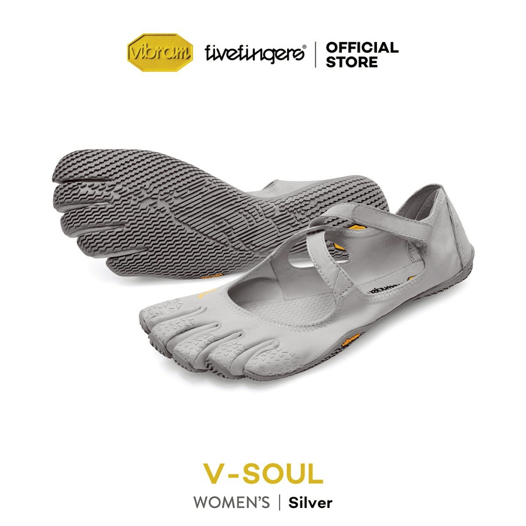 Vibram FiveFingers รุ่น V-Soul รองเท้าพิลาทิส/โยคะ รองเท้าเทรนนิ่ง รุ่นผู้หญิง สี Silver